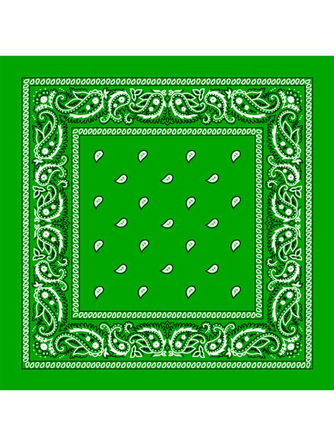 green bandana background.